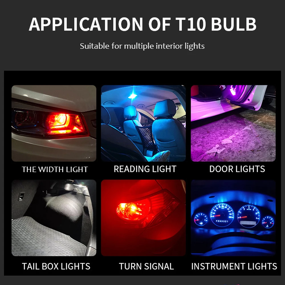 

12V DC Car Reading Light Instrument Lamp Auto Lights Glass Housing COB Led Light Car Dome Light LED Car Bulb License Plate Lamp