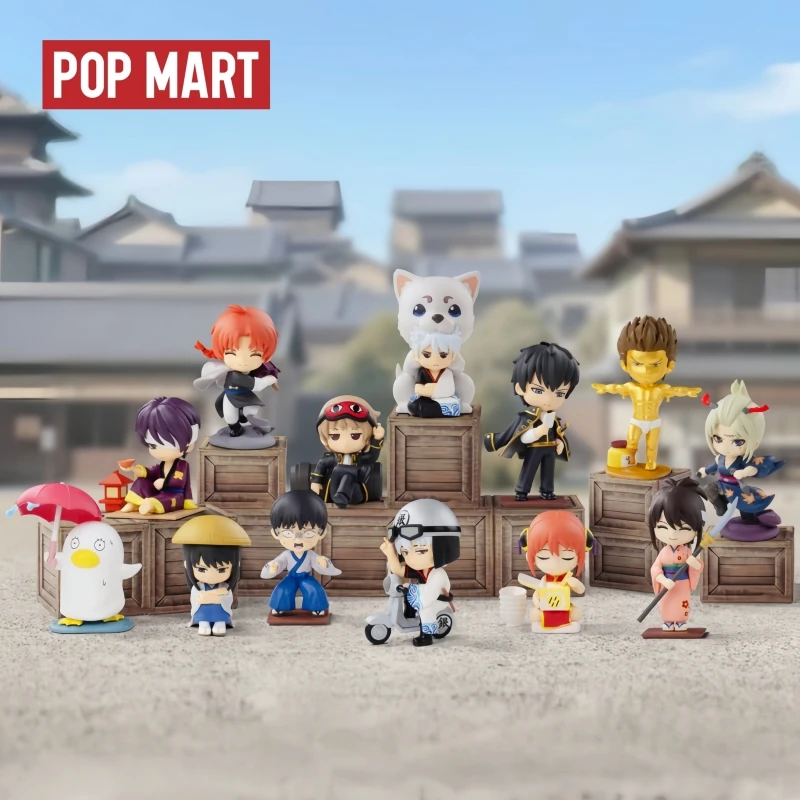 

Hot New Genuine Products In Stock Popmart Gintama Welcome To The Wanshiwu Series Handmade Blind Box Anime Ornament Gifts