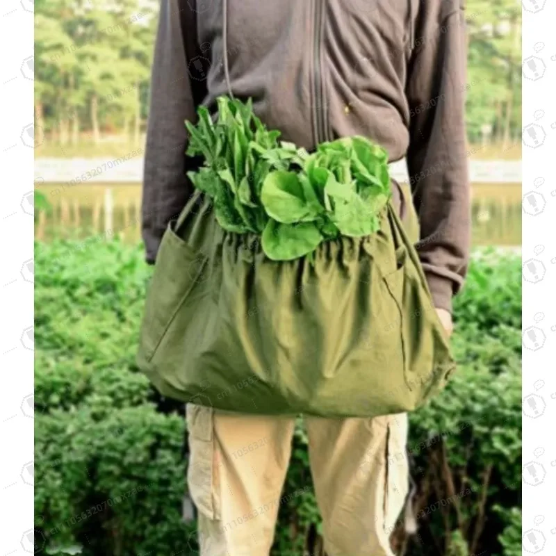 

2 Pcs 600D Oxford Storage Aprons, 4-in-1 Farm Harvest + Garden Picking + Outdoor Foraging + Veggie Collecting