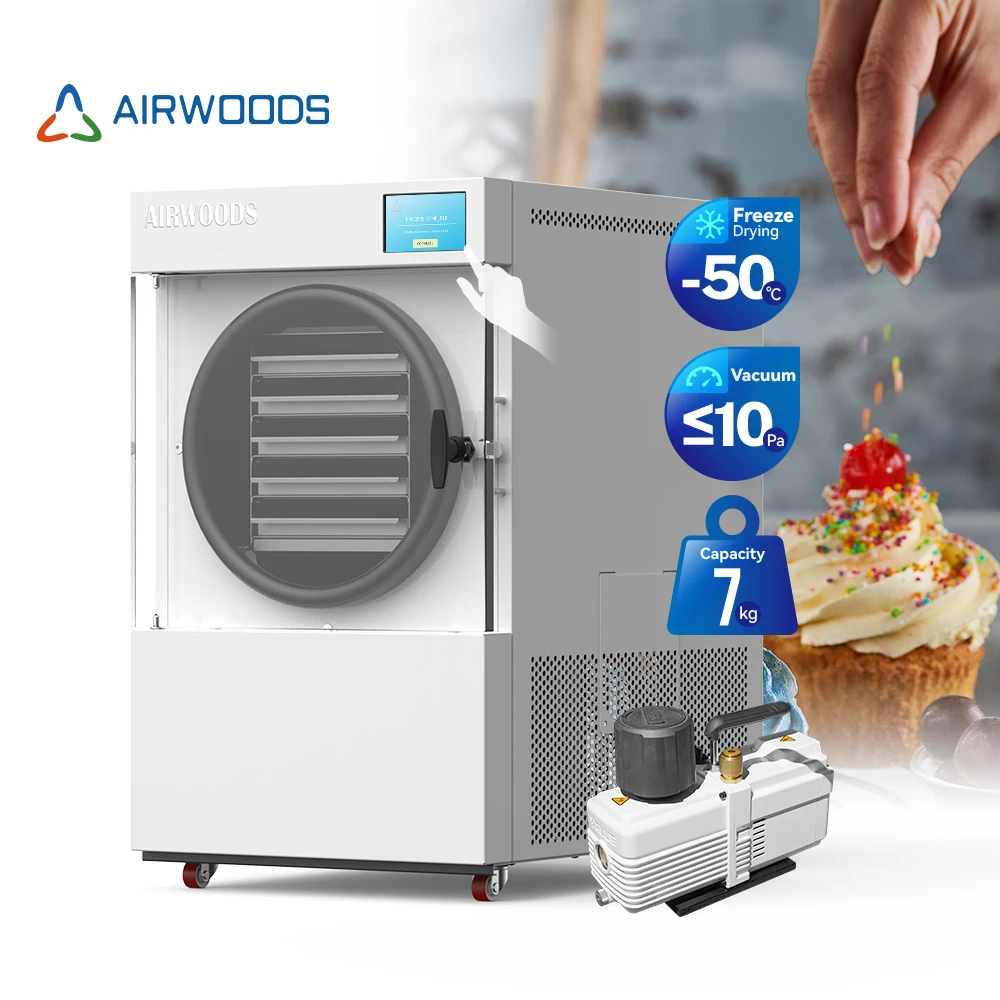 7kg Food Capacity Portable Vegetable Freeze Drying Device With Cubigel Compressor