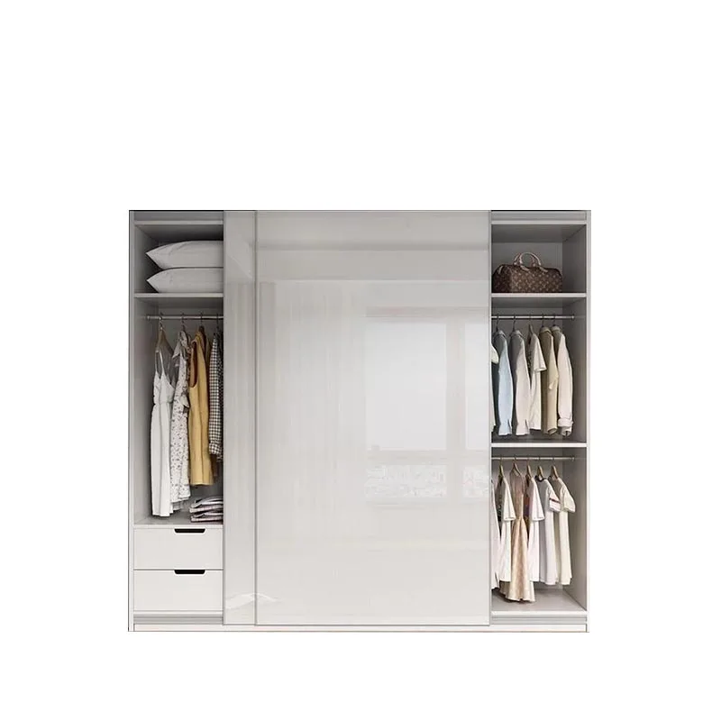 Armario elegante blanco para dormitorio, armario grande de almacenamiento de lujo para el hogar, conjunto de dormitorio, Armadio de madera, muebles para el hogar