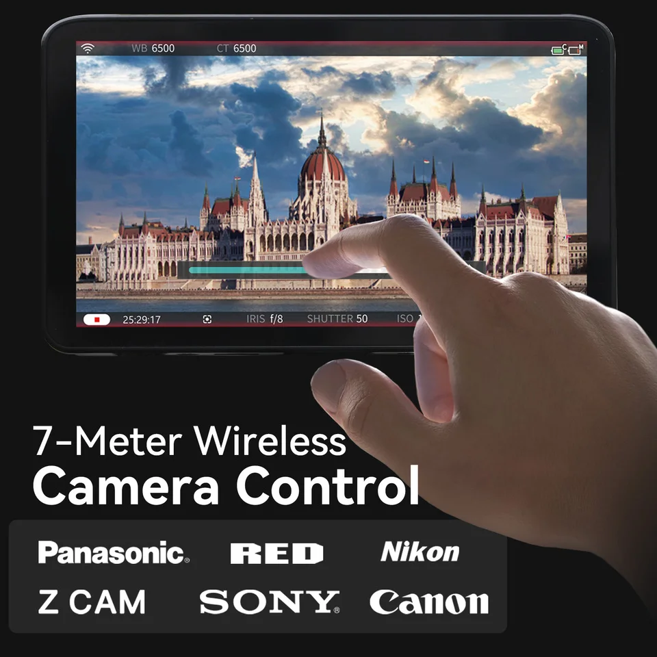 

Portkeys 7-inch LS7P HDMl/SDl Wireless Camera Control Monitor 3D LUT 1000NITS 1080P60 Output 4K INPUT 7-Meter Wireless Control