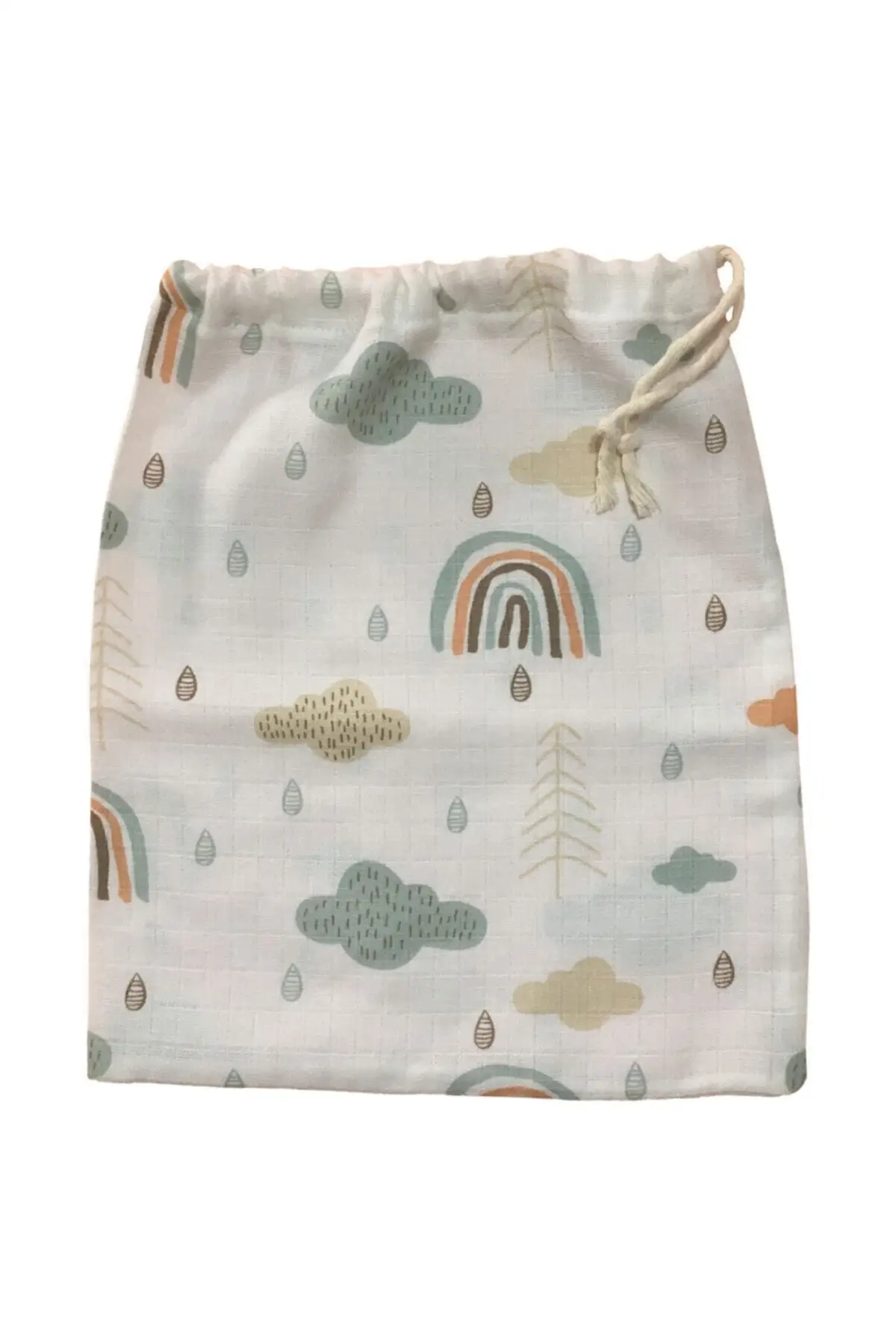 Muslin Diaper Dirted Bag Rainbow Figured