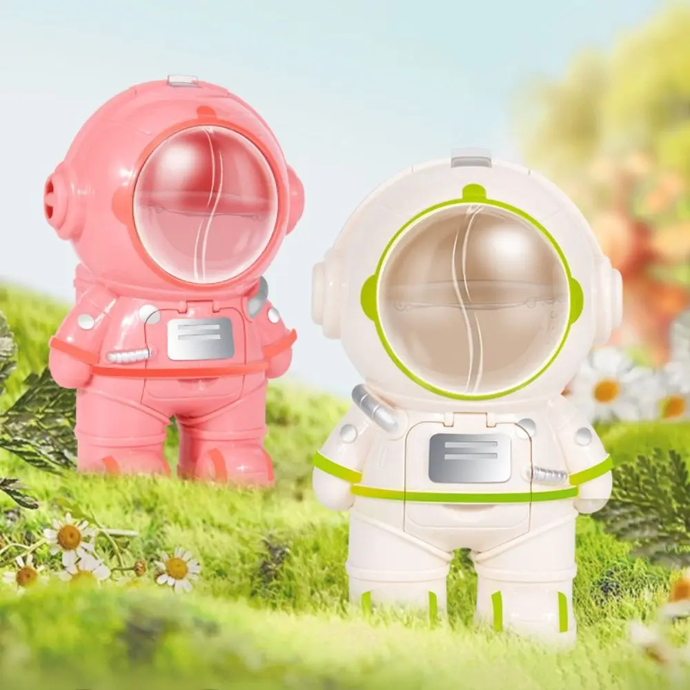 

Модная бутылка для воды с астронавтом, розовая, белая, с чашкой-диспенсером для воды, с ремешком, мини-флешка для туризма