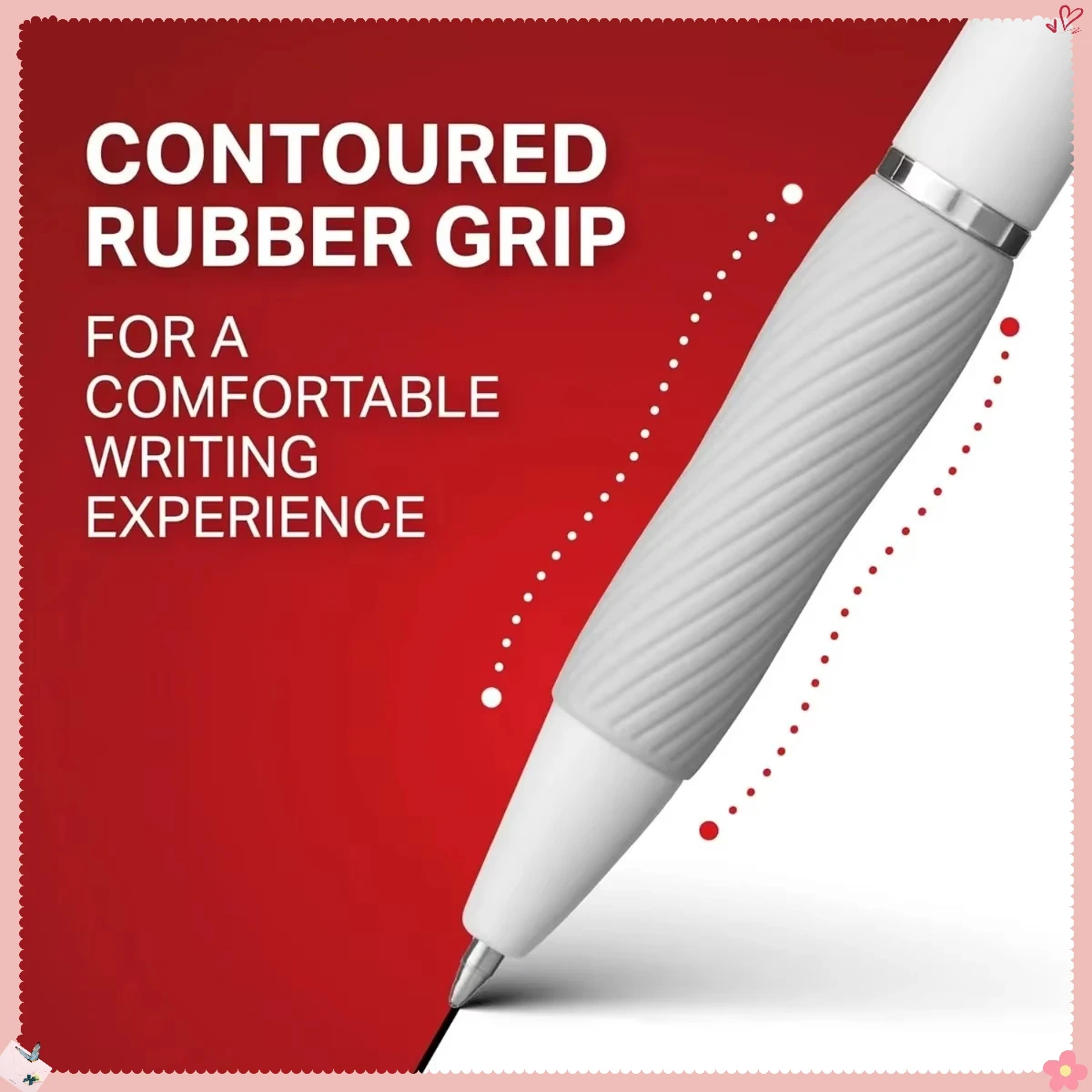 スムーズな書き心地の0.7mm中字ゲルペン、12本の黒インクペンセット、ジャーナリング、オフィスワーク、学校でのノート取りに。