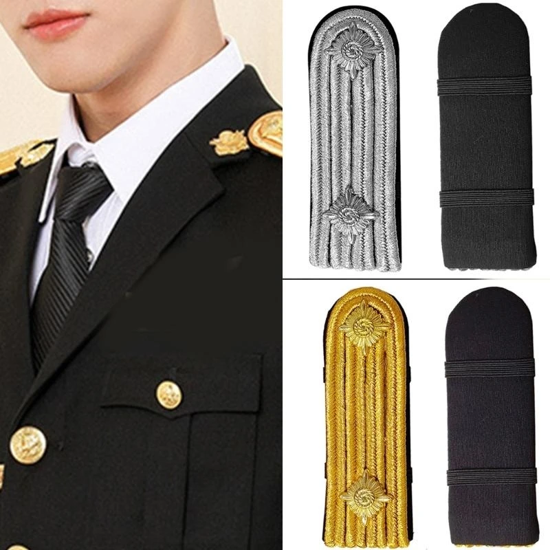 R1we Captain Epaulettes Golden Shoulder Phụ kiện cho đồng phục kịch bản trang sức vai
