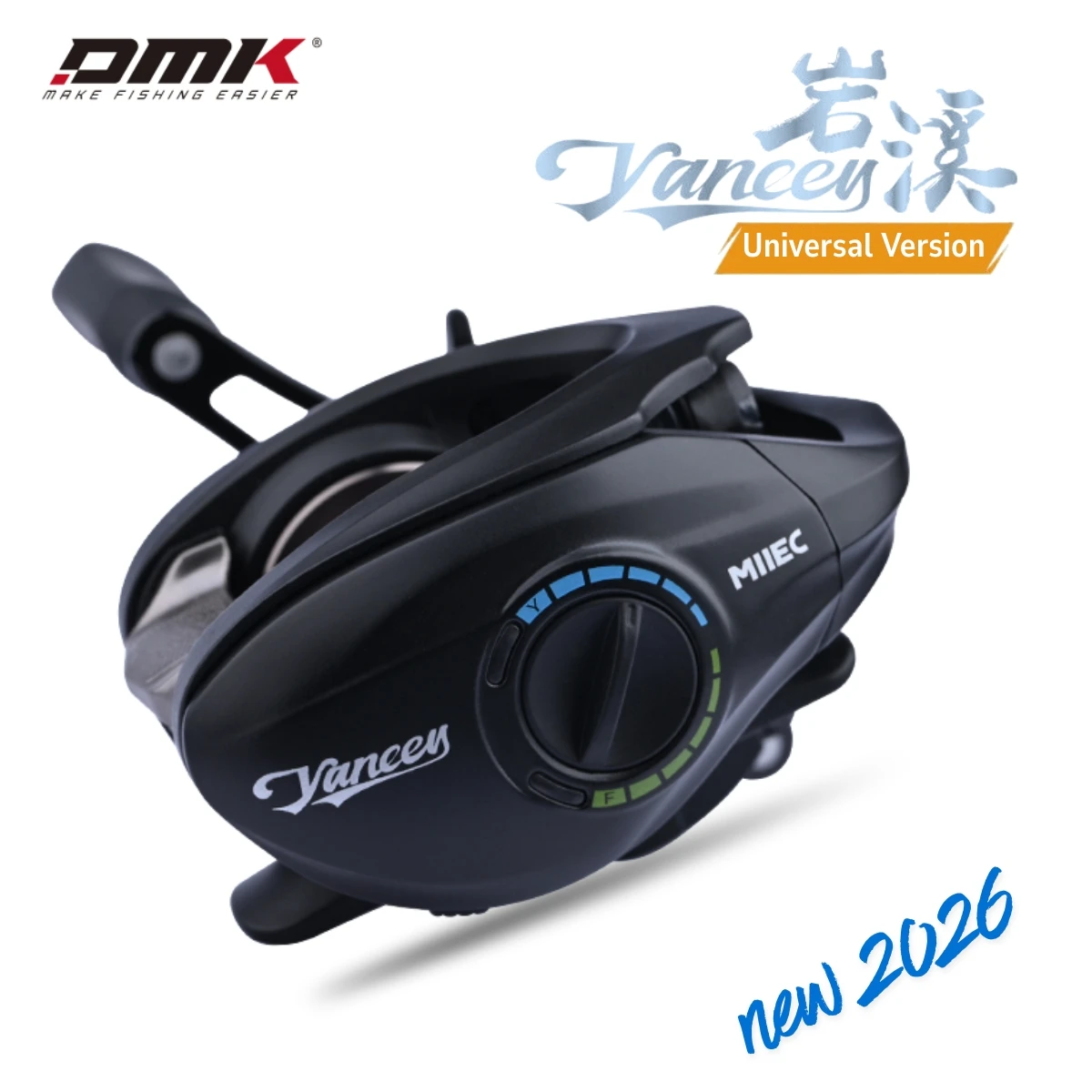 

DMK Yancey Universal Baitcasting Reel Dual Mode DC 8.5:1 for Bait Weight 3.5-17g Versatile Fishing With Drag Clicker