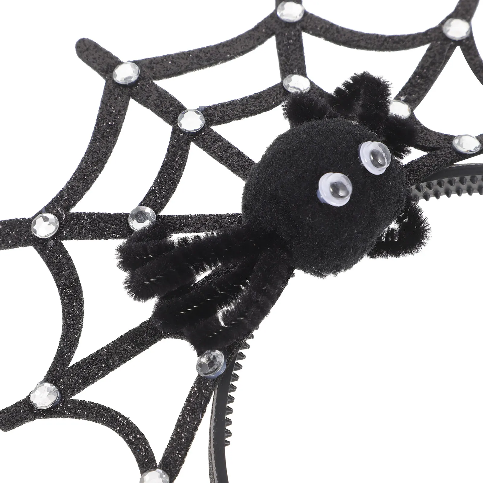 

Повязка на голову с паутиной на Хэллоуин, стильное вечернее украшение для волос для костюма, костюм паука для детей и взрослых, платье на Хэллоуин для женщин