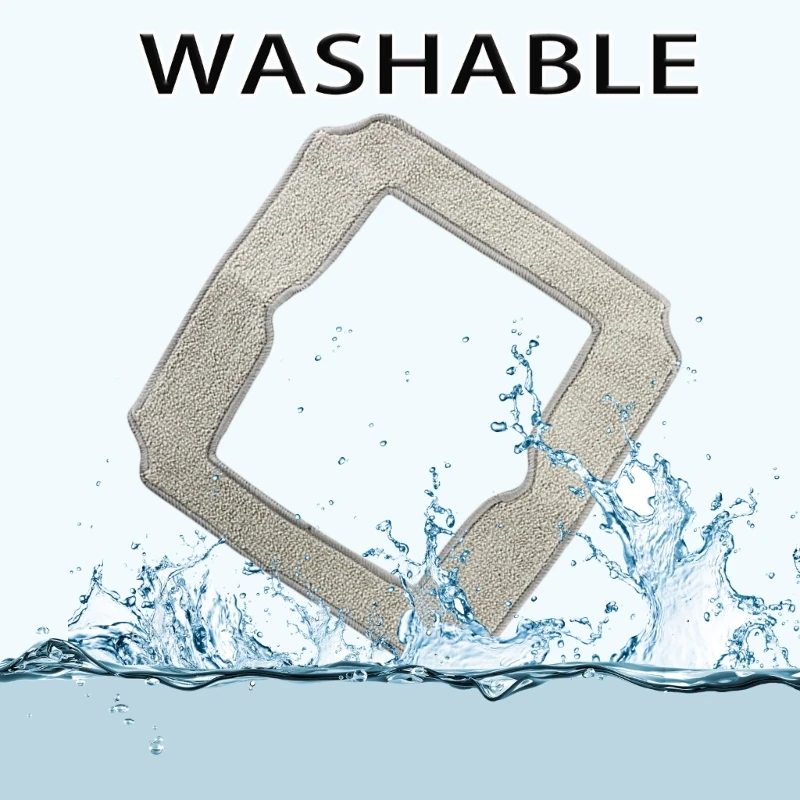 8pcs قابلة للتنظيف القابلة للتنظيف قطعة قماش ممسحة للسيارات الصغيرة النافذة روبوت ممسحة