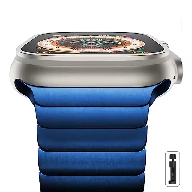 Stahl-Uhrenarmband für Apple Watch Ultra 2 49mm/10 9 8 7 46mm 42mm 45mm 41mm für IWatch Series 6 5 4 3 SE 44mm 38mm Armband