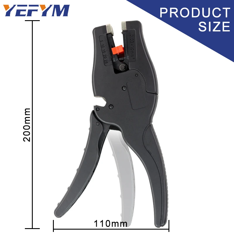 Automatic Wire Stripper and Cutter YE-D10 Pliers,2 in 1 Heavy Duty Tools for Wire Stripping,Cutting 0.03-10mm² 32-7AWG