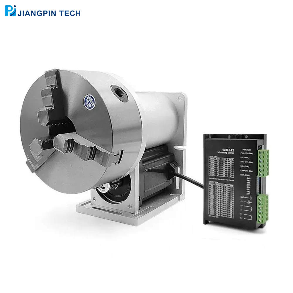 

JPR-69Laser Equipment Parts Ring Rotary Apply in 20w 30w 50w 80w100w laser marking machine Rotary For Ring Cup Rotary tooling