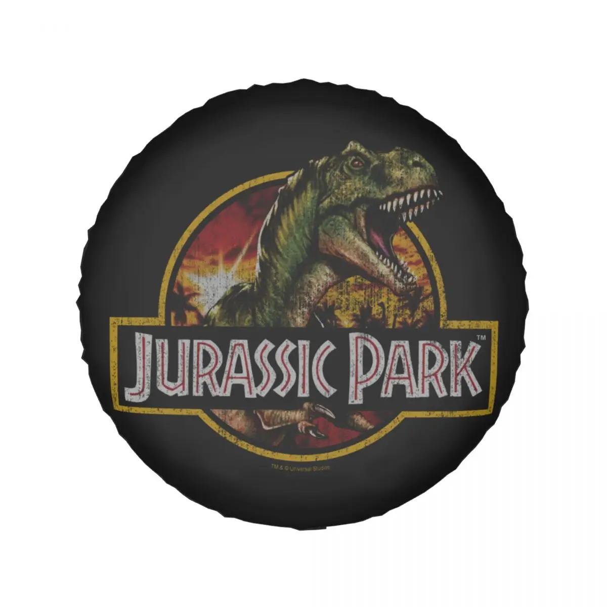 Custom Jurassic Park Spare Tire Cover for Jeep Honda Dinosaur World Car Wheel Protectors 14