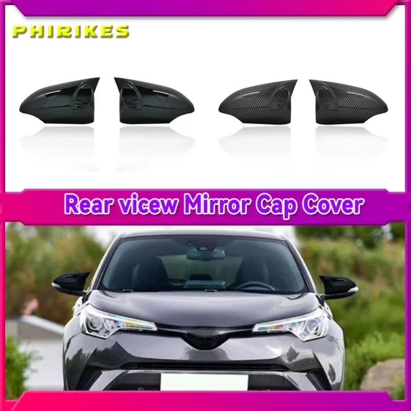 Auto Rückspiegel Flügel Abdeckung Verkleidung Look Seitentür Flügel Spiegel Abdeckung Kappen für Toyota C-HR chr 2016 2017 2018 r20 Kohle faser