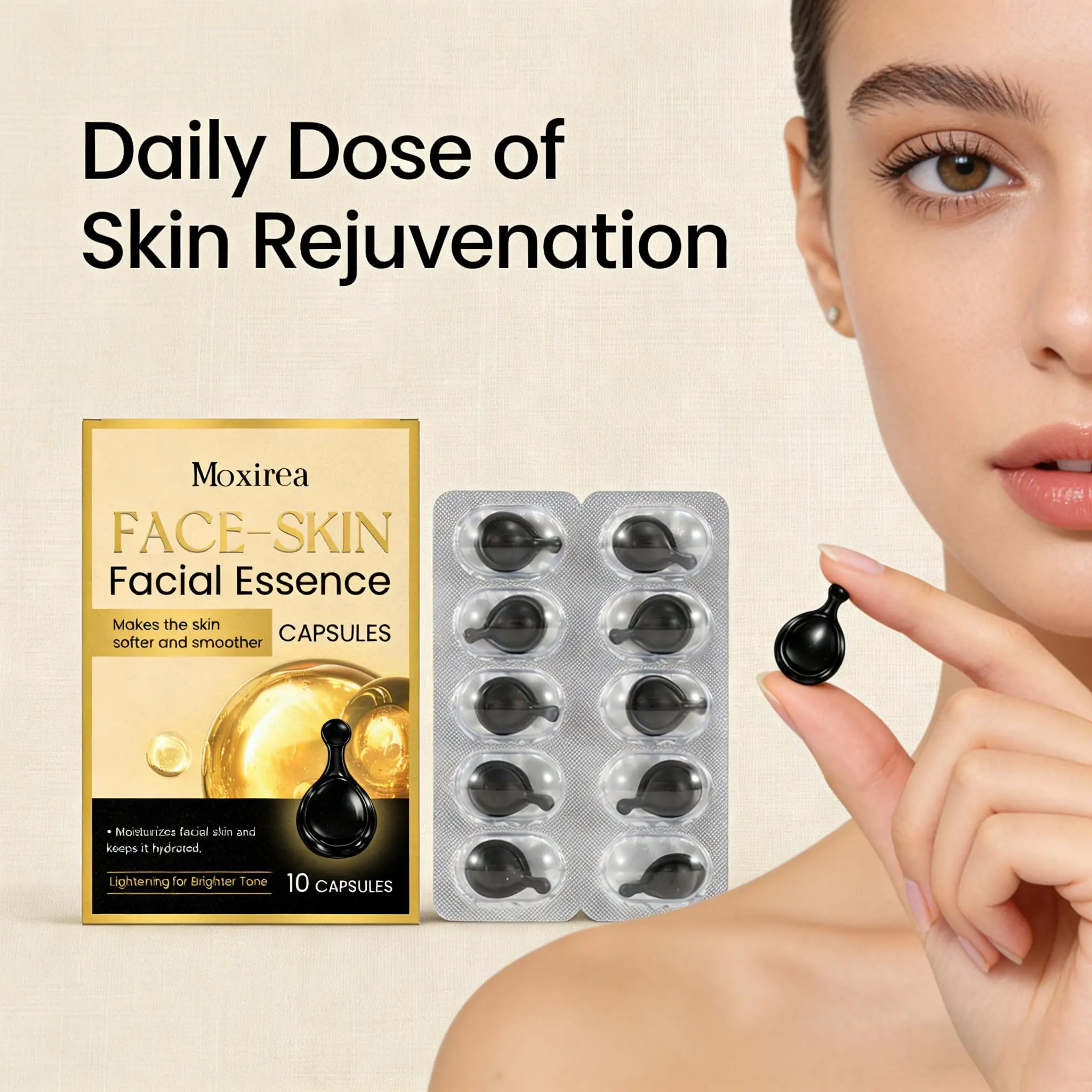 Retinol Capsule Essence Facial Deep Moisturizing Brightening Lift Reduce Pores Smooth Delicate Skin Restore Luster Care Skincare