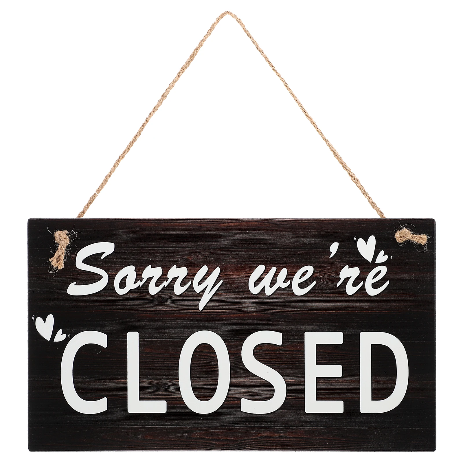 

Wooden Door Sign Decor Lightweight for Shop Office Hotel Restaurant Bar Closed Sign Party Festival DIY Decoration