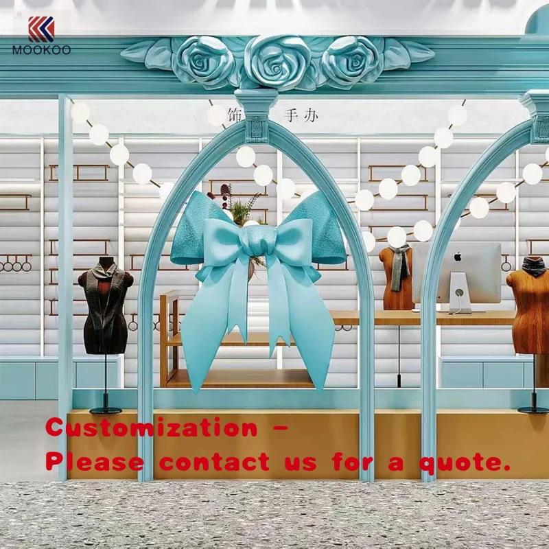custom.Premium Artisanal Metal and Transparent Glass Cosmetic Store Display Cabinet Custom Luxury Unit