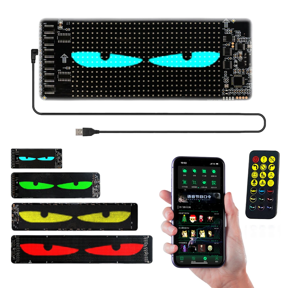 

Devil Eyes LED Panel Light Remote Control LED Matrix Pixel Panel Night Light LED Devil Eye Decoration Light for Store/Bar/Trucks