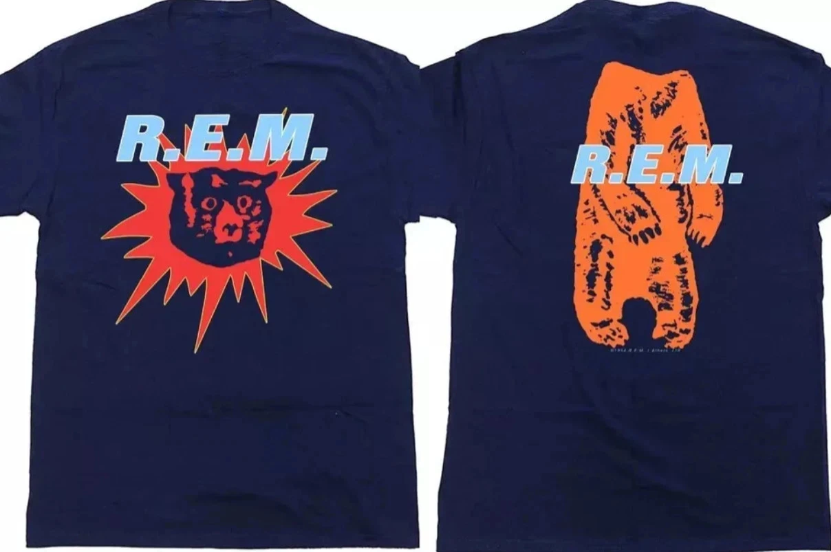 1994 REM Monster Tour T-Shirt, REM Monster Tour Doppelseitiges T-Shirt, lässig, für den Alltag, kurzärmelig – Detail 3