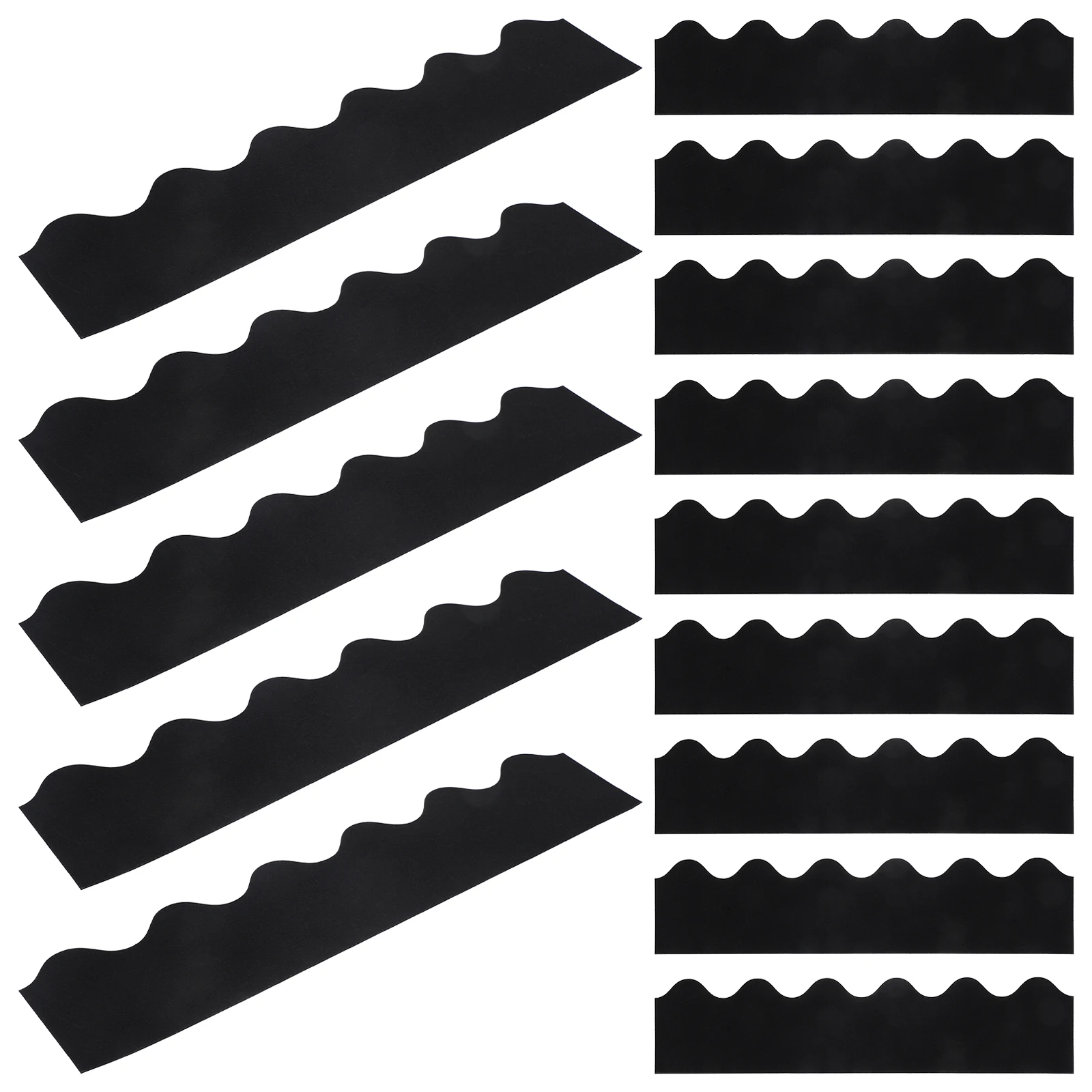 

30 Sheets Black Frame Stickers 75x330mm Classroom Decor Bulletin Board Borders Wear Resistant Teaching Tools