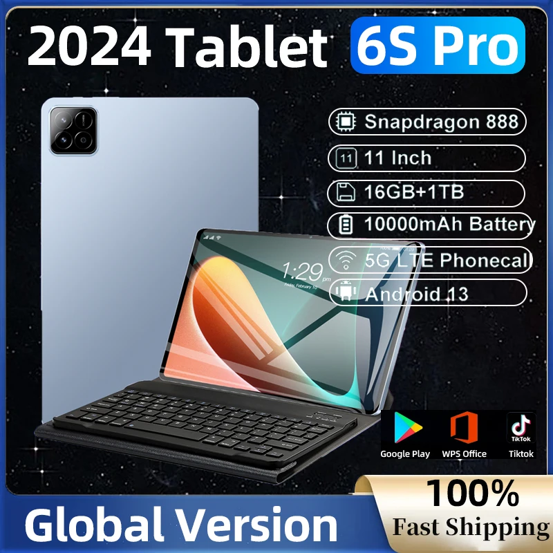 

2025 Global Version Xioami Pad 6S Pro Tablet Android 14 11inch HD 4K 16GB+1T 20000mAh 5G Dual SIM Bluetooth WiFi GPS Tablet PC