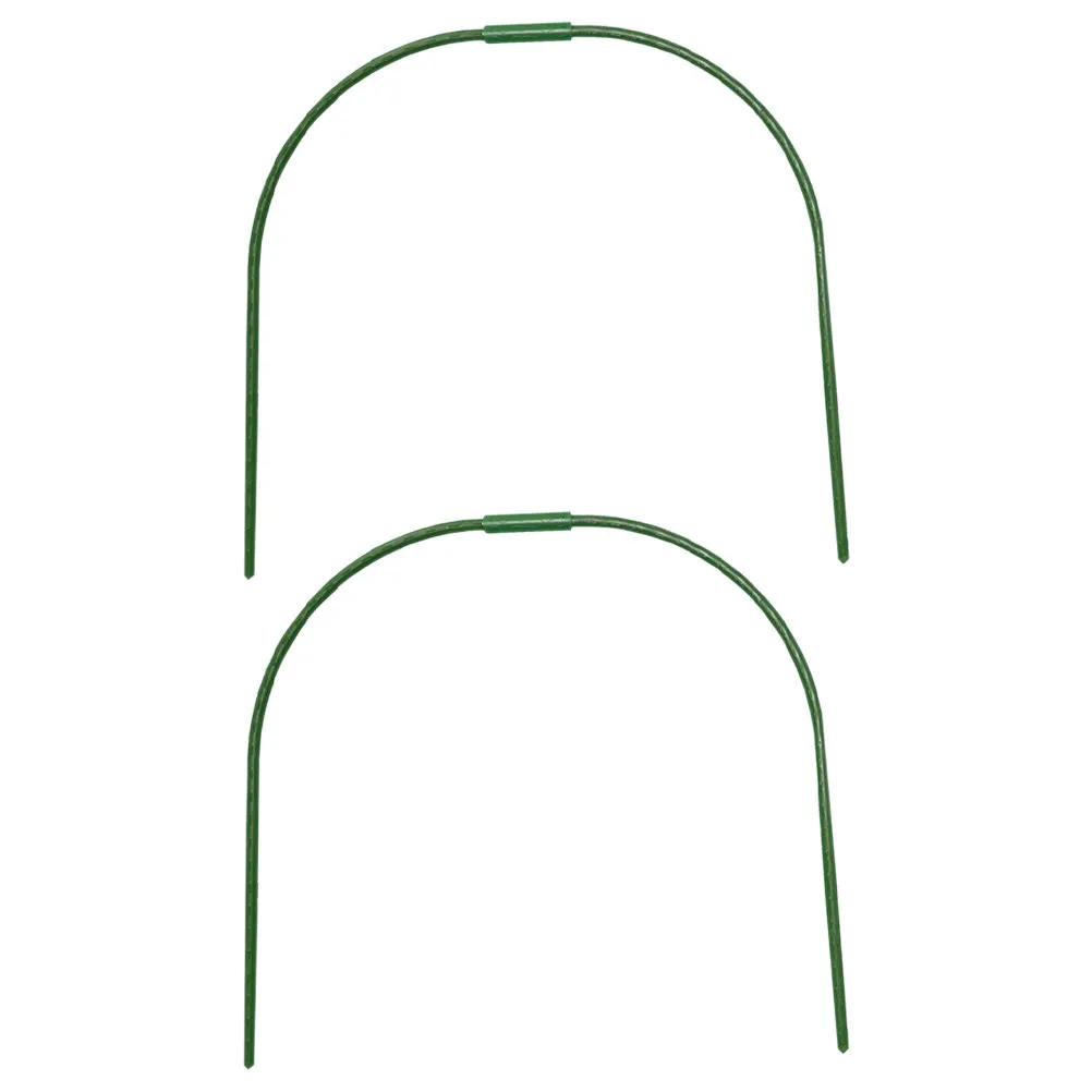2Pcs Plant Cover Gardening Hoop Greenhouse Arch Sturdy Tunnel Support Frost Protection Rack for Garden Balcony Raised Bed