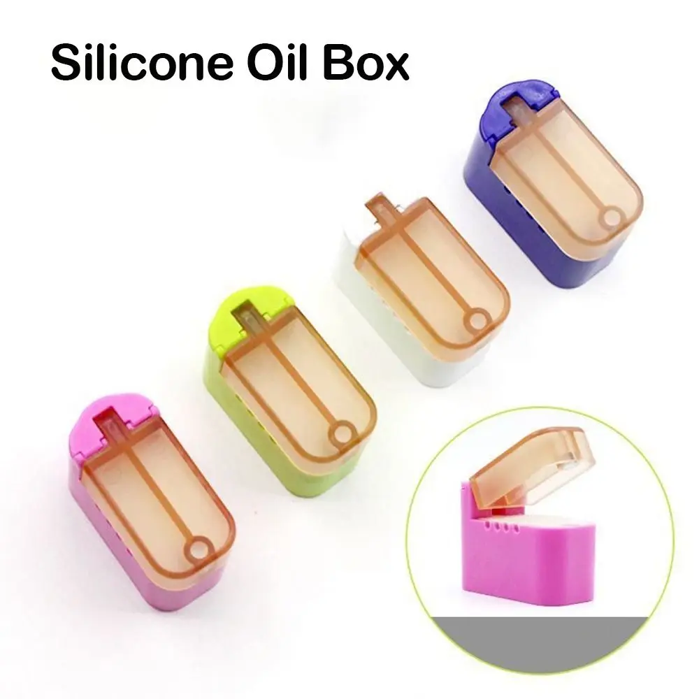 Locking Sewing Machine Silicone Oil Box Prevent Breaking Plastic Color Wire Box Through The Oil Sewing Supplies