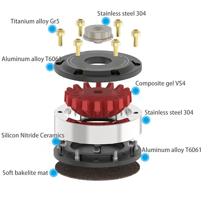 Alta fidelidade áudio titan silenciador alto-falante amplificador dac cd player absorvente pé pés almofada absorção de vibração suporte isolamento picos