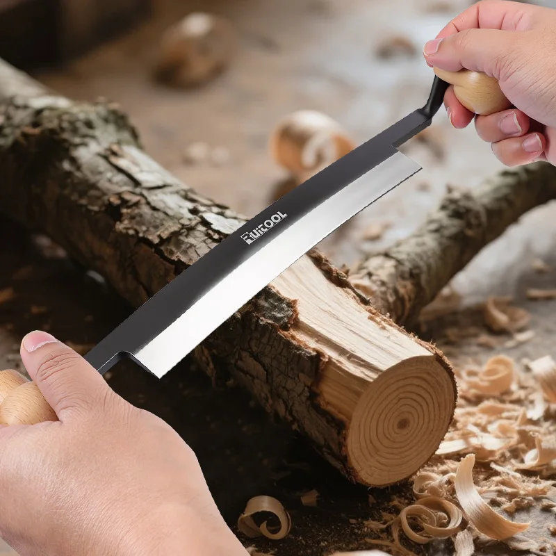 

8-дюймовый деревообрабатывающий строгальный станок с двойной ручкой, ручной скребок, многофункциональный портативный прямой строгальный нож, строгальный инструмент из углеродистой стали