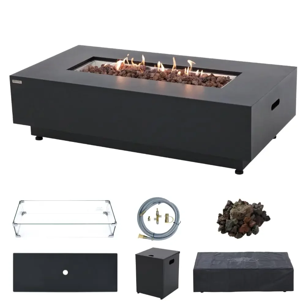 Westwood Fire Table Outdoor Fire Pit Bundle 50