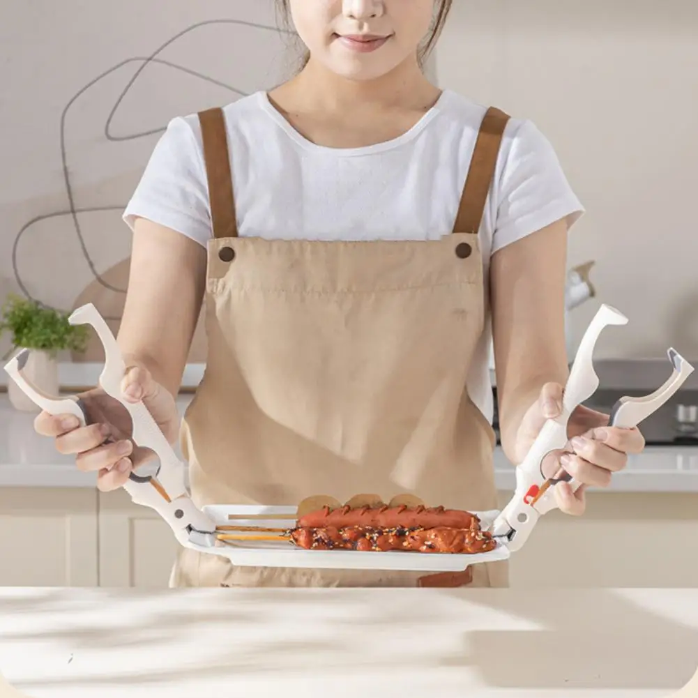 

Anti-Scald Dish Clip 3-in-1 Multi-Functional Hot Plate Gripper Bowl Plate Clamp Bottle Opener Heat Resistant Silicone Tool