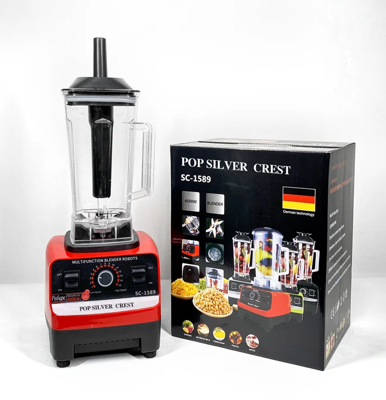 Hot Selling 2 in 1 4500w Silver Crest Mixer Machine blender mixer with 2 cups