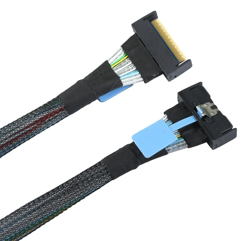 Slimline SAS MCIO SFF-8654 8I 5.0 PCIE 74Pin To MCIO 865 Server Data High Speed Adapter Cable PCIE5.0 PC Accessories