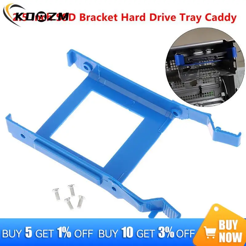 

1Set Bracket w/Screw 2.5Inch SSD Hard Drive Disk Rack Bracket HDD Tray Caddy W/Screw For Dell Optiplex 3070 5070 7070 MT Repair