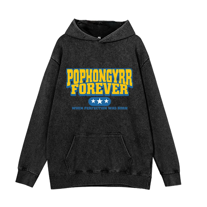 

Толстовка с капюшоном Forever "POPHONGYR" с принтом 2024, осень/зима Y2K, женская спортивная толстовка с капюшоном в стиле хип-хоп с круглым вырезом