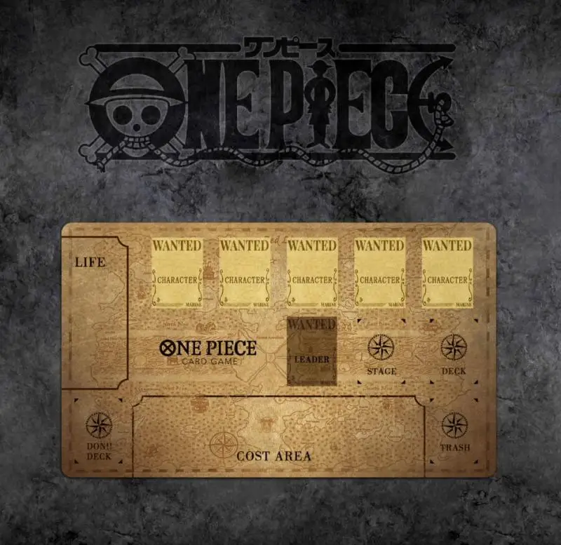 OPCG One Piece Anime Playmat Trading Card Game Mat Dedicated Card Play Against Table Mat 600X350Mm-O2