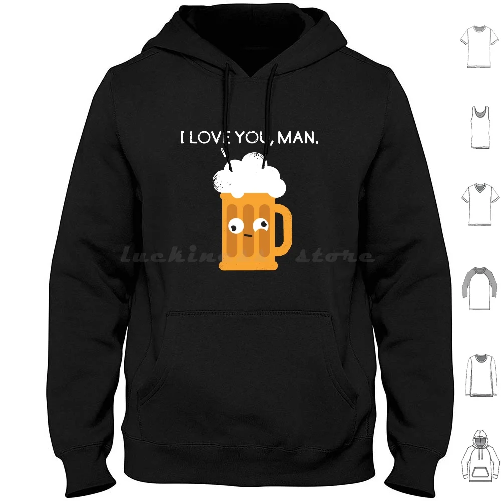 Eu te amo homem por cerveja bêbada moletons manga longa Stella Artois Beer Stella Drunk Artois Carlsberg Beber Bier Drink