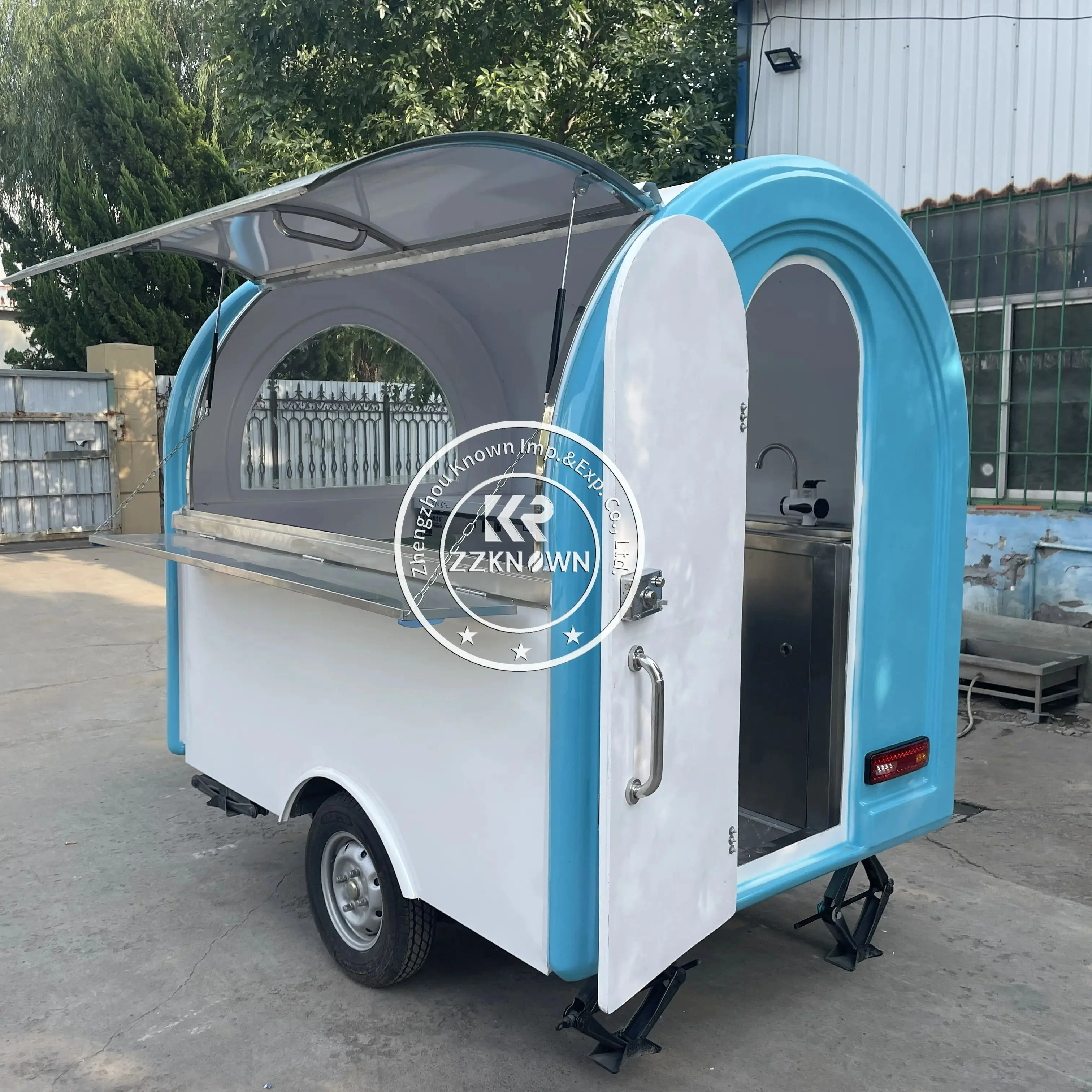 

DOT 2.2m Street Mobile Fast Food Kiosk Catering Trailer Crepe Concession Vintage Hot Dog Cart Coffee Vending Truck for Sale