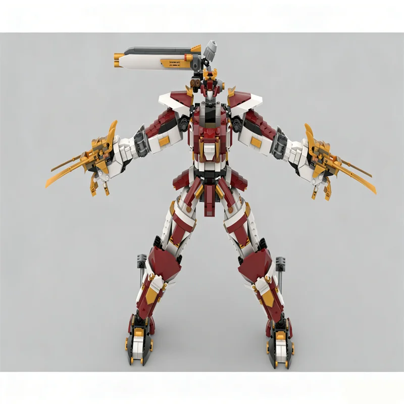 New 1352Pcs Famous Cartoon Series Twin Mechs Moc Model Building Blocks Diy Creative Ideas Bricks Toys Christmas Birthday Gift - view 2