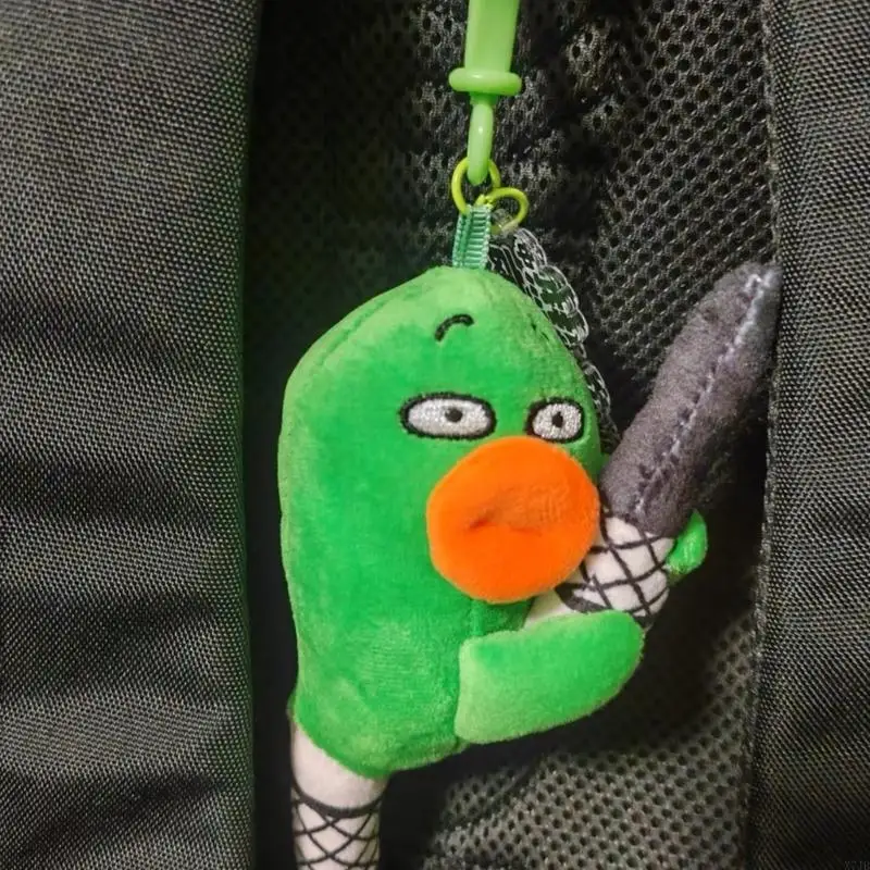 Sausage Mouth Doll Keychain Plush Animal Pendant Keyring Handmade Bag Accessory for Students and Fashion Lovers