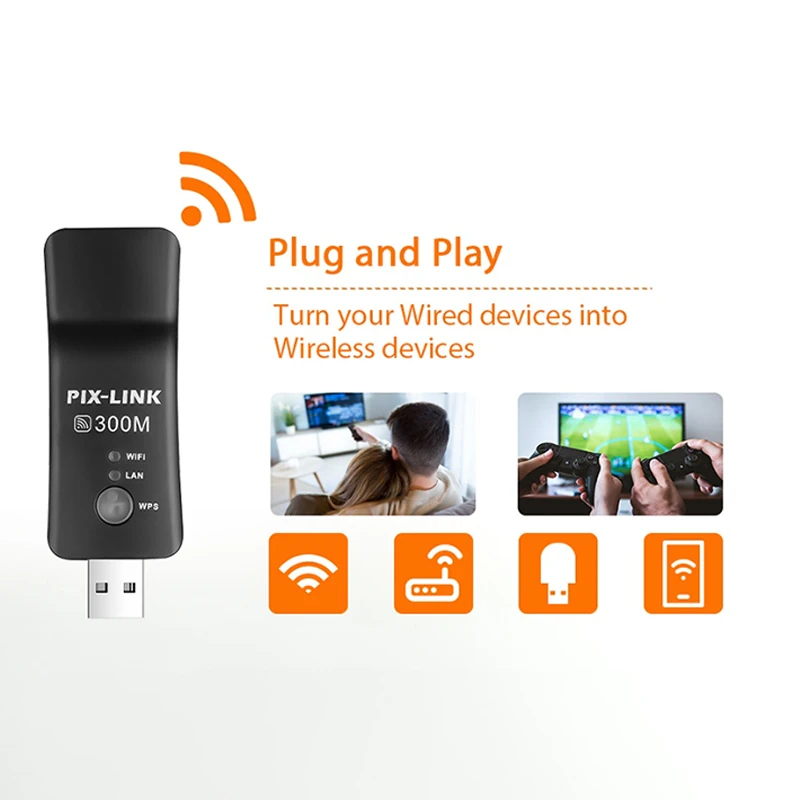 pix-link-ミニ-300mbps-usb-wifi-信号エクステンダーネットワークアダプターワイヤレスリピーター-ap-lv-ue01-スマートテレビラップトップ用
