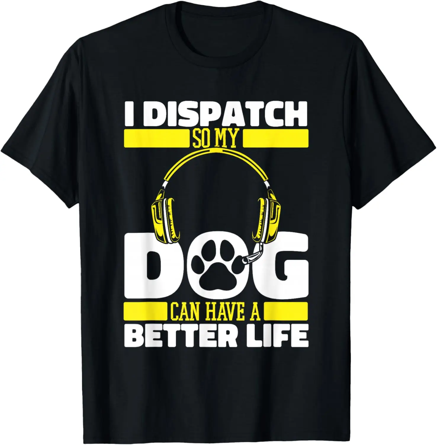 

Футболка Police Dog - Gold Thin Yellow Line Emergency Dispatcher