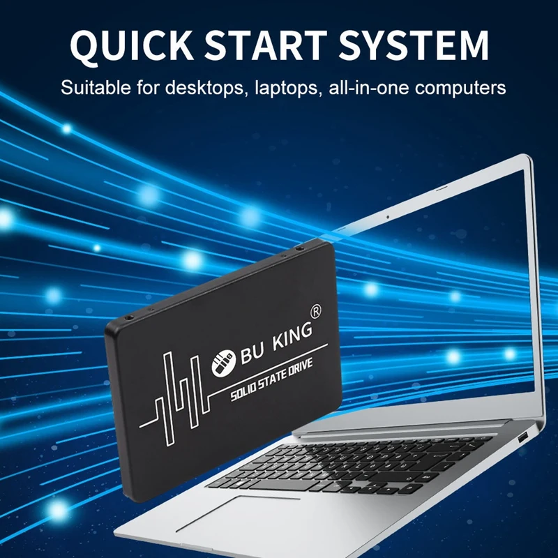 BU KING SSD 2.5-Inch SATA III 6.0Gbps 500M/S Computer Built-In Solid State Drive