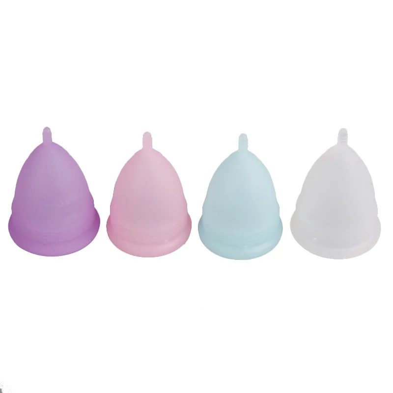 S/L 2pcs/set Silicone Menstrual Cup Feminine Hygiene Coppetta Mestruale Coupe Menstruelle Moon Period Cup Menstrual Cup