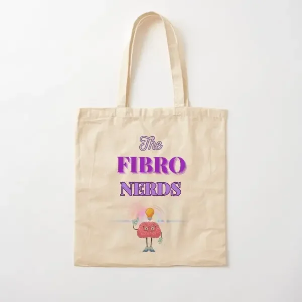 

Хлопковая холщовая сумка The Fibro Nerds, многоразовая дорожная дизайнерская сумка унисекс, складная женская сумка-шопер, тканевая продуктовая сумка