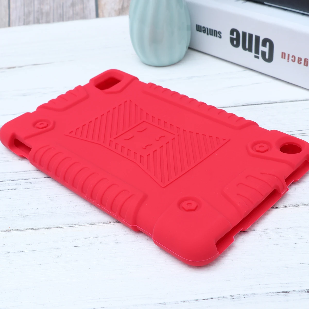 

Silicone Protective Case Hybrid Hard Rubber Shockproof Stand for E-book Tablet Anti-fall