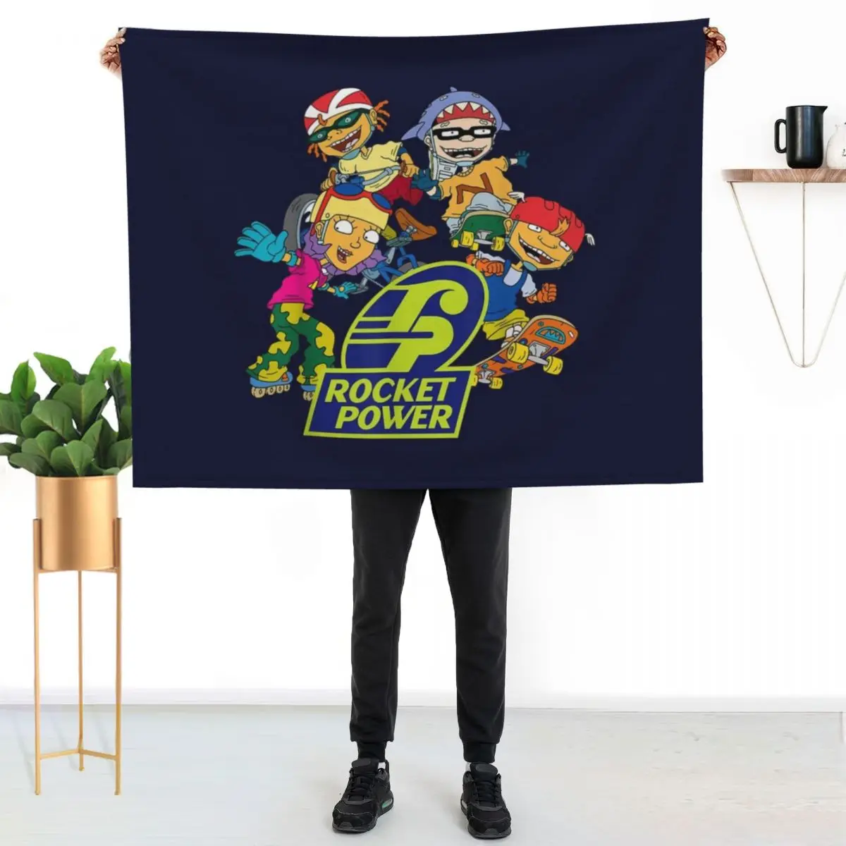

Nickelodeon Rocket Power Character Throw Blanket Color Fast Cozy Throw Blanket