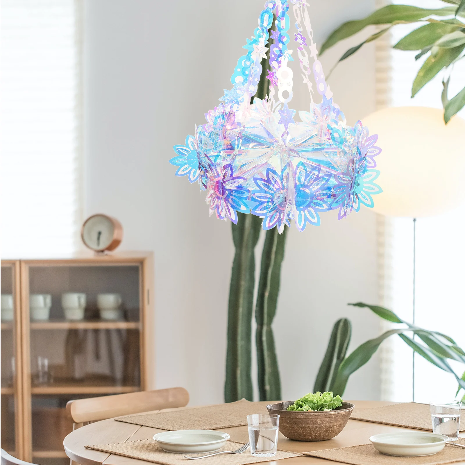 

1pcs Iridescent Hanging Decoration Ceiling Ornament For Wedding Birthday Party Christmas Anniversary Valentine Decor Home Party