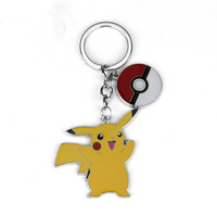 Anime Pokemon Figure Cute Pikachu Metal Keychain Keychain Pendant Gift For Fans Unisex Jewelry