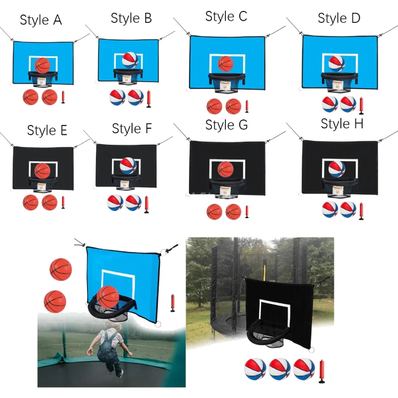Trampoliny Mocowanie do obręczy do koszykówki Gra Prezenty Ochrona przed słońcem Podwórko z siatką Dzieci z pompką Sporty na świeżym powietrzu